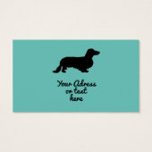 Cheveux longs Dachshund - Silhouette 1 (Dos)