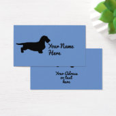 Cheveux ronds Dachshund - Silhouette 1 (Bureau)