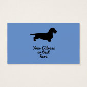 Cheveux ronds Dachshund - Silhouette 1 (Dos)