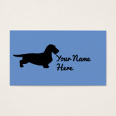 Cheveux ronds Dachshund - Silhouette 1 (Devant)