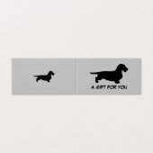 Cheveux ronds Dachshund - Silhouette 1 (Outside Unfolded)