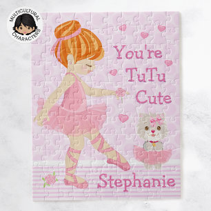 Cheveux rouges Ballerina Tutu migte Puzzle