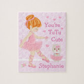 Cheveux rouges Ballerina Tutu migte Puzzle (Vertical)