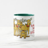 Chèvre amusante Mug de Noël (Centre)