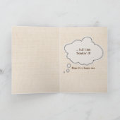 Chèvre amusante pour la carte d'anniversaire 75e (Intérieur)