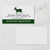 Chèvre - carte de visite personnel (Devant / Derrière)