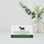 Chèvre - carte de visite personnel (Debout devant)