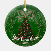 Chèvre de bébé mignonne en stock ornement de Noël (Dos)