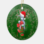 Chèvre de bébé mignonne en stock ornement de Noël (Gauche)