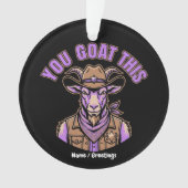 Chèvre de cow-boy drôle Pun motivationnel Design o (devant)
