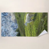 Chèvre glacier - Serviette de plage (Devant)