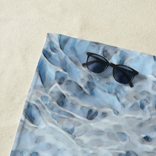 Chèvre glacier - Serviette de plage (En situation)