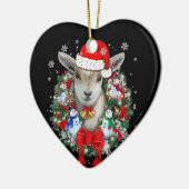 Chèvre Noël Ornament Décoration Cadeau Noël Cadeau (Gauche)