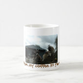 Chèvre pour avoir mon café dans la tasse de matin (Centre)