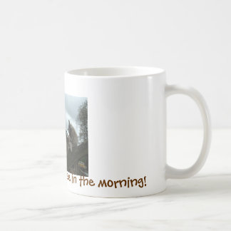 Chèvre pour avoir mon café dans la tasse de matin