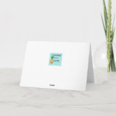 Chèvre qui a regardé fixement la carte de voeux de (Dos)