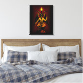 Chèvre satanique sur toile étirée (Insitu(Chambre))