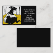 Chèvre victorienne carte de visite (Devant / Derrière)