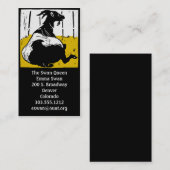 Chèvre victorienne carte de visite (Devant / Derrière)