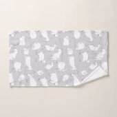 Chèvres jouant - gris (Serviette à main)