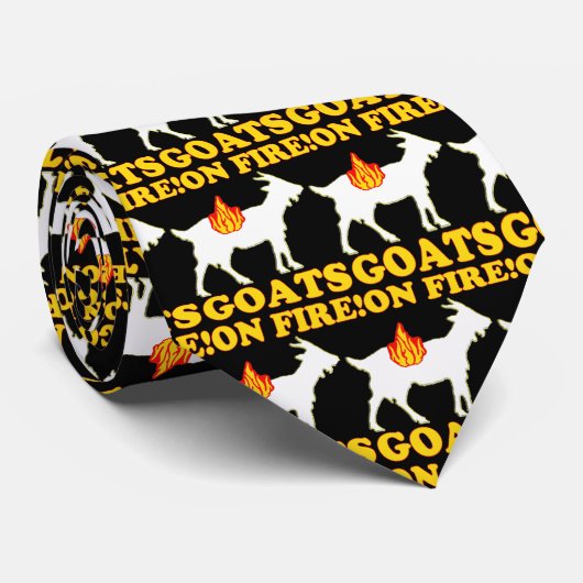 CHÈVRES SUR LE FEU ! Cravate (Roulé)