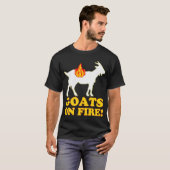 CHÈVRES SUR LE FEU ! T-shirt (Devant entier)