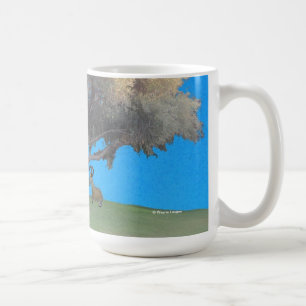 Chèvres sur une tasse de colline