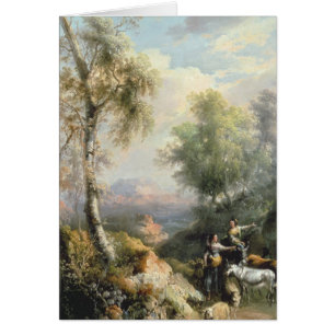Chevriers dans le paysage espagnol montagneux