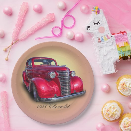 CHEVROLET 1938 PAPIEREN BORDJE (Feest)