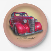 CHEVROLET 1938 PAPIEREN BORDJE (Voorkant)