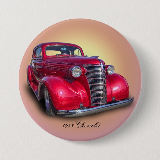 CHEVROLET 1938 RONDE BUTTON 7,6 CM (Voorkant)