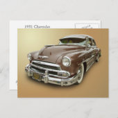 CHEVROLET 1951 BRIEFKAART (Voorkant / Achterkant)