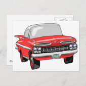 Chevrolet 1959 briefkaart (Voorkant / Achterkant)