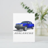 Chevrolet Avalanche Blue Briefkaart (Staand voorkant)