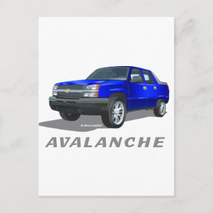 Chevrolet Avalanche Blue Briefkaart