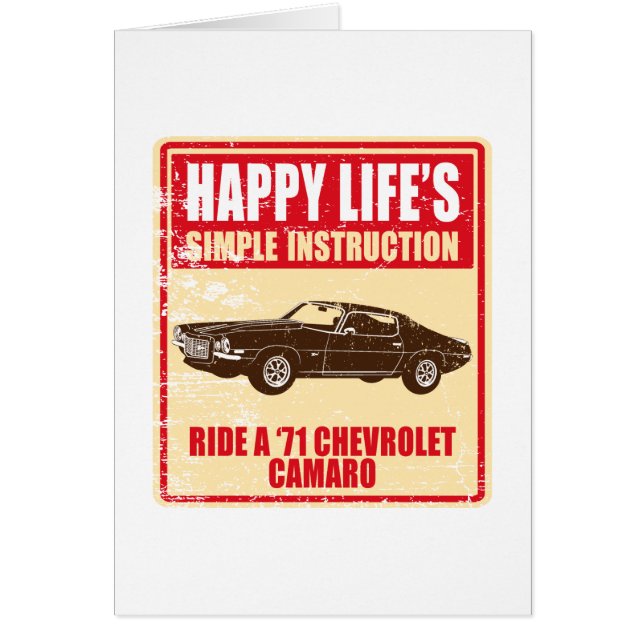 Chevrolet Camaro 1971 (Voorkant)