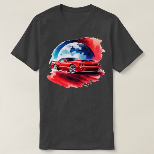 Chevrolet Camaro Red Shelby T-shirt (Design voorkant)