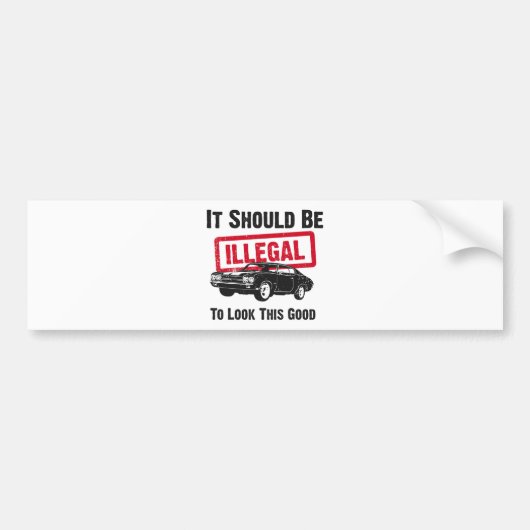 Chevrolet Chevelle SS 454 Bumpersticker (Voorkant)