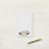 Chevrolet Chevette Vette beige retro klassieke aut Post-it® Notes (Op bureau)