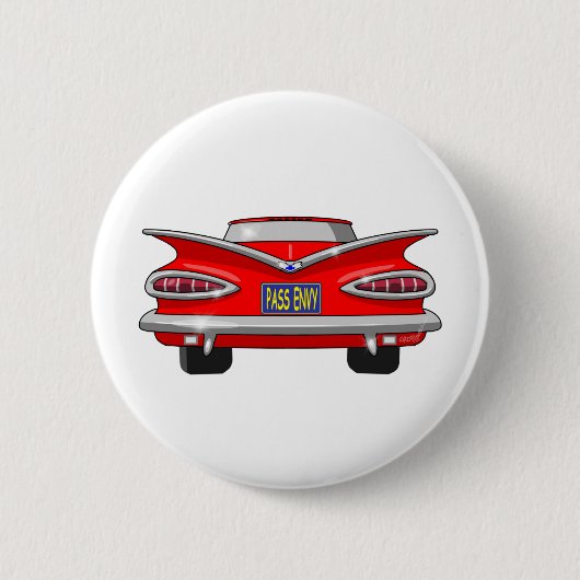 Chevrolet Chevy Impala pas in 1959 Ronde Button 5,7 Cm (Voorkant)