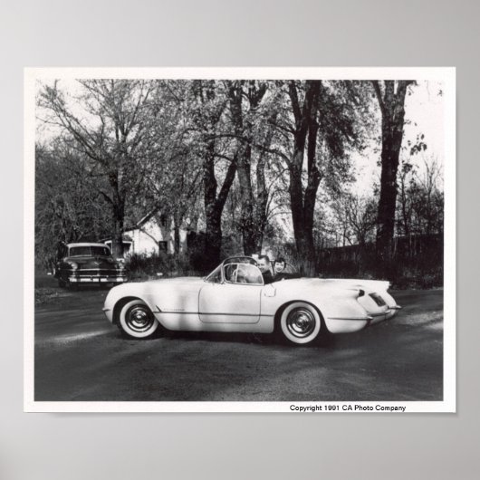 Chevrolet Corvette 1953 Poster (Voorkant)