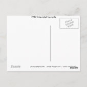 Chevrolet Corvette 1959 Briefkaart (Achterkant)