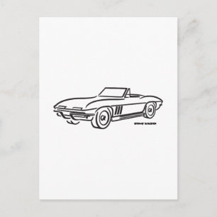 Chevrolet Corvette 1966 Briefkaart