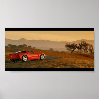 Chevrolet Corvette C6 Desert Poster