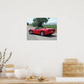 Chevrolet Corvette Convertible C5 Poster (Keuken)