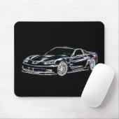 Chevrolet Corvette Mousepad Muismat (Met muis)