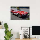 Chevrolet Corvette Poster (Thuiskantoor)