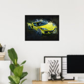 Chevrolet Corvette Z06 Poster (Thuiskantoor)