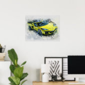Chevrolet Corvette Z06 Poster (Thuiskantoor)