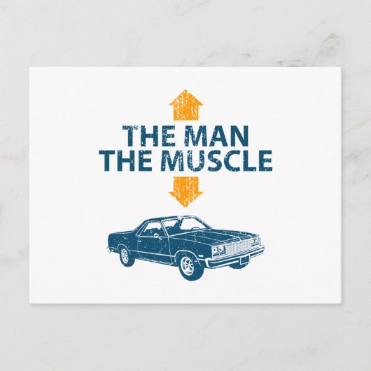 Chevrolet El Camino 1977 Briefkaart (Voorkant)